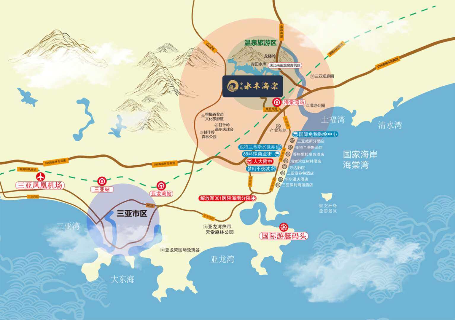 金地水木海棠区位图